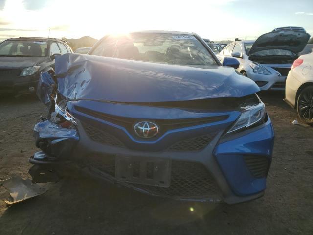 4T1B11HK5KU277705 - 2019 TOYOTA CAMRY L BLUE photo 5