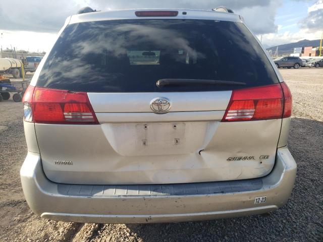 5TDZA23CX4S025500 - 2004 TOYOTA SIENNA CE SILVER photo 6