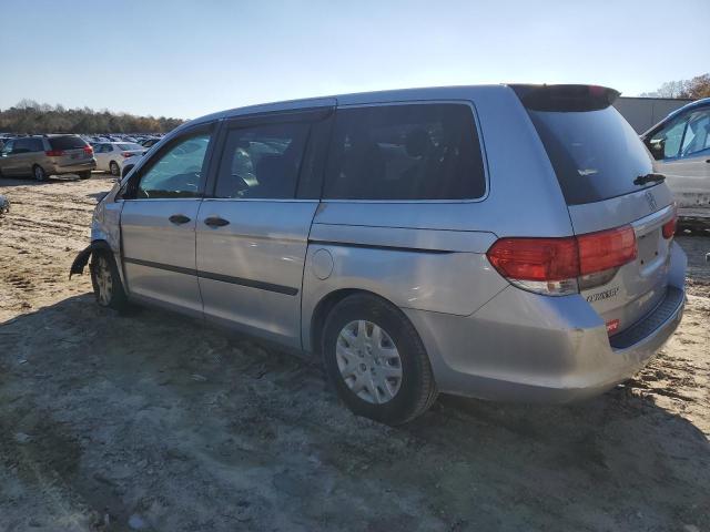 5FNRL3H20AB010939 - 2010 HONDA ODYSSEY LX SILVER photo 2