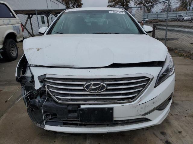 5NPE24AFXFH151935 - 2015 HYUNDAI SONATA SE WHITE photo 5