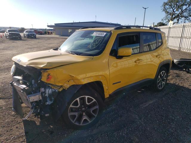 ZACCJBBB2JPH24806 - 2018 JEEP RENEGADE LATITUDE YELLOW photo 1