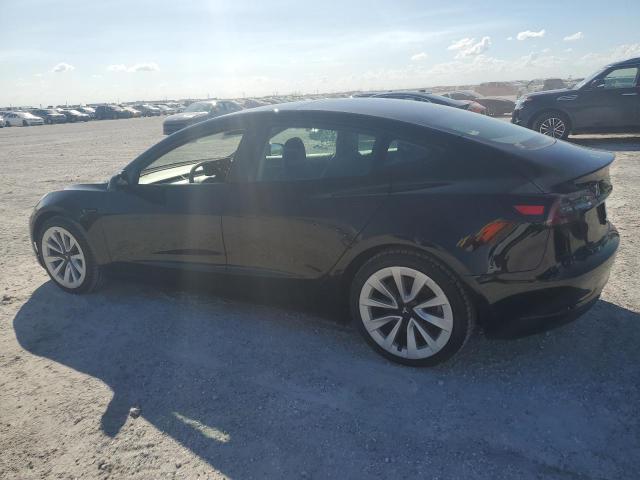 5YJ3E1EAXNF369334 - 2022 TESLA MODEL 3 BLACK photo 2