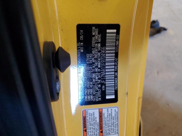 JF1ZNAA11F9704966 - 2015 TOYOTA SCION FR-S ყვითელი ფოტო 12