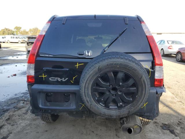 JHLRD77855C032287 - 2005 HONDA CR-V EX BLACK photo 6