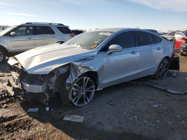 3FA6P0D90KR184458 - 2019 FORD FUSION TITANIUM SILVER photo 1