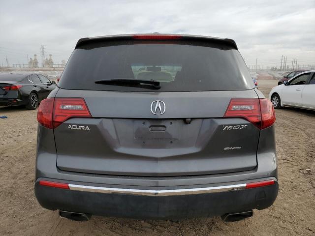 2HNYD2H29CH502444 - 2012 ACURA MDX CHARCOAL photo 6