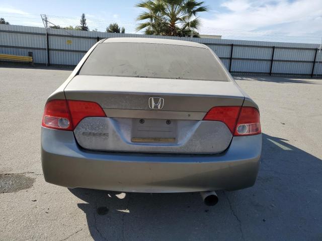 2HGFA15508H514957 - 2008 HONDA CIVIC LX GRAY photo 6