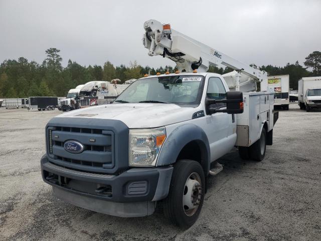 1FDUF4GY4FEC99812 - 2015 FORD F450 SUPER DUTY WHITE photo 2