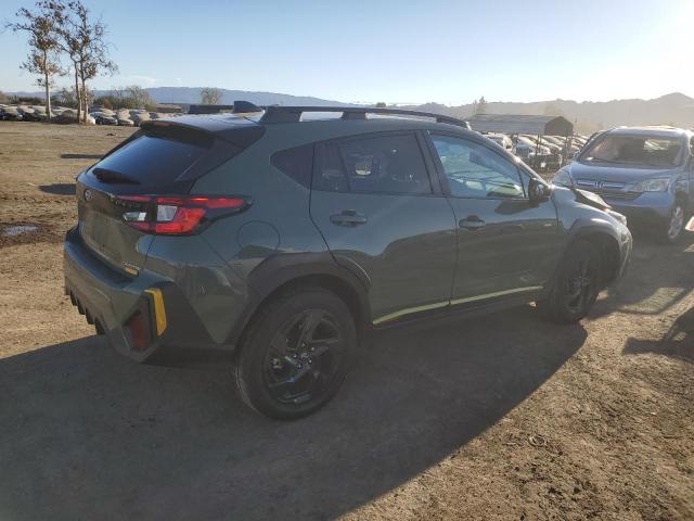 4S4GUHF64R3701922 - 2024 SUBARU CROSSTREK SPORT GREEN photo 3