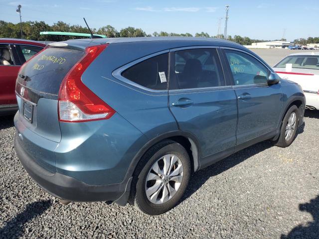 5J6RM3H7XDL014842 - 2013 HONDA CR-V EXL BLUE photo 3