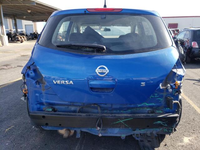 3N1BC13E37L406724 - 2007 NISSAN VERSA S BLUE photo 6