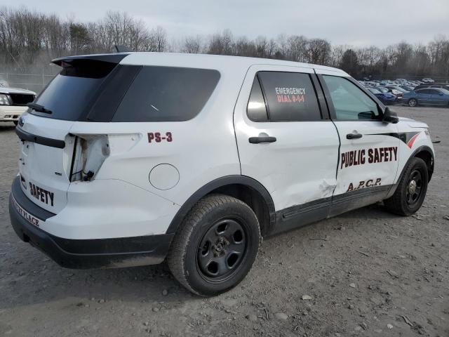 1FM5K8AR8JGA20514 - 2018 FORD EXPLORER POLICE INTERCEPTOR Weiß Foto 3