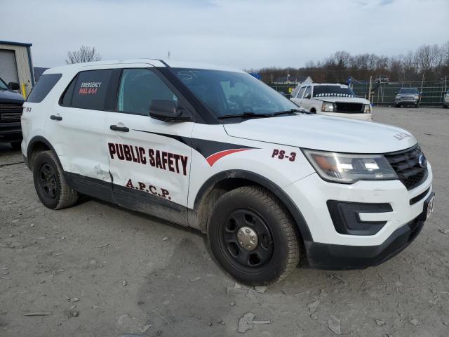 1FM5K8AR8JGA20514 - 2018 FORD EXPLORER POLICE INTERCEPTOR Weiß Foto 4