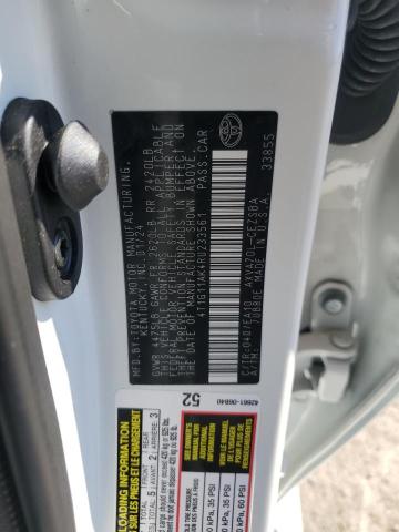 4T1G11AK4RU233561 - 2024 TOYOTA CAMRY SE NIGHT SHADE WHITE photo 12