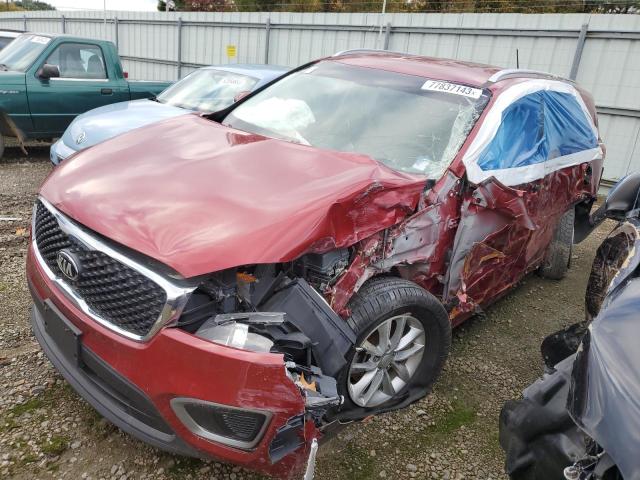 5XYPGDA58GG132293 - 2016 KIA SORENTO LX RED photo 1