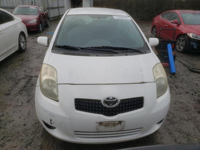 JTDJT903X75084755 - 2007 TOYOTA YARIS WHITE photo 5