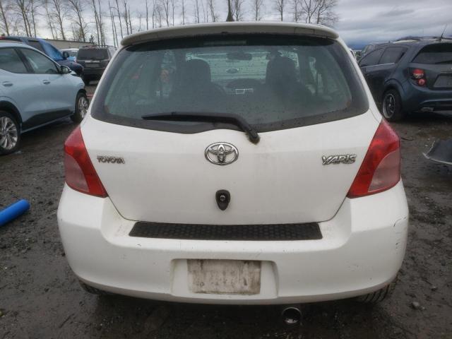 JTDJT903X75084755 - 2007 TOYOTA YARIS WHITE photo 6