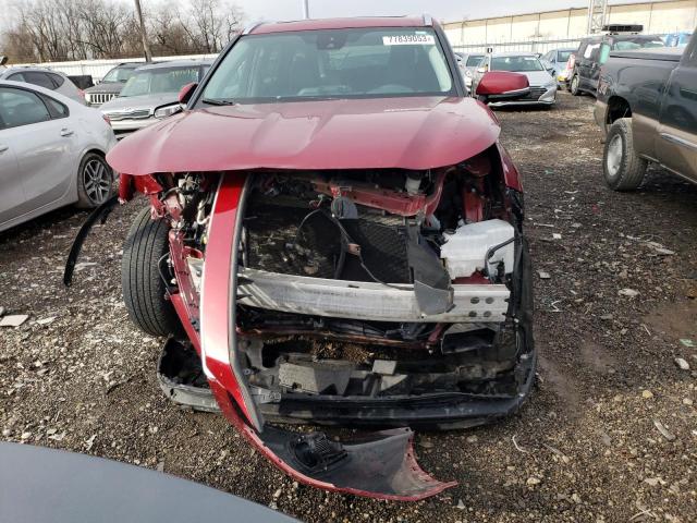 5TDGZRBH2LS043624 - 2020 TOYOTA HIGHLANDER XLE MAROON photo 5