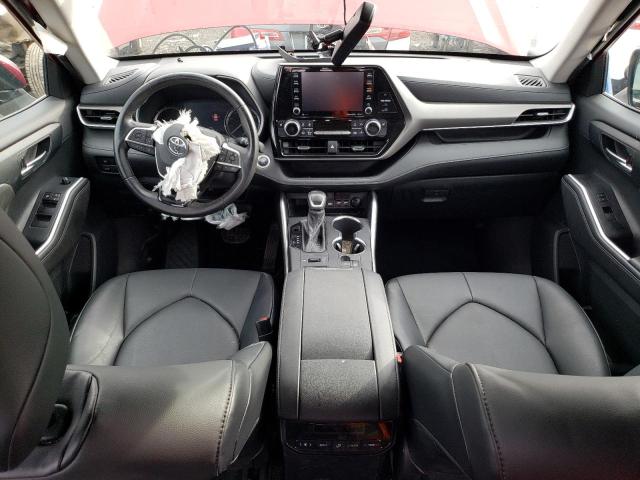 5TDGZRBH2LS043624 - 2020 TOYOTA HIGHLANDER XLE MAROON photo 8