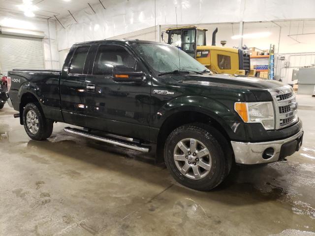 1FTFX1EF4DKF53401 - 2013 FORD F150 SUPER CAB GREEN photo 4