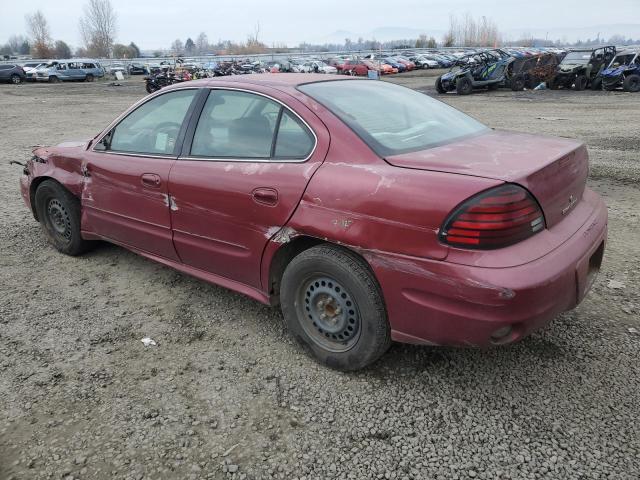 1G2NE52E65M121245 - 2005 PONTIAC GRAND AM SE BURGUNDY photo 2