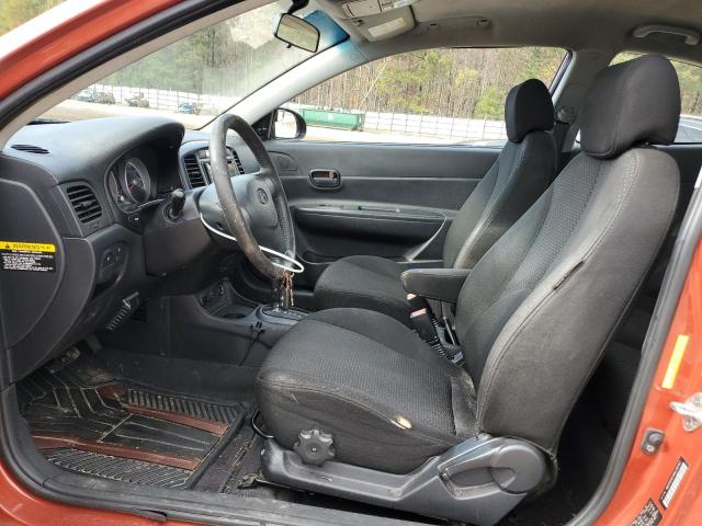 KMHCN36C09U134767 - 2009 HYUNDAI ACCENT SE ORANGE photo 7