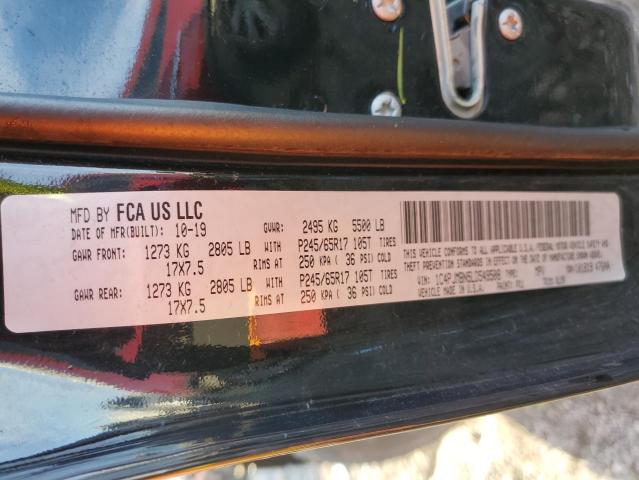 1C4PJMBN5LD549508 - 2020 JEEP CHEROKEE TRAILHAWK BLACK photo 14