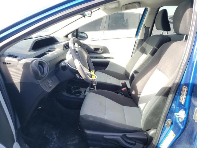 JTDKDTB34E1559249 - 2014 TOYOTA PRIUS C BLUE photo 7