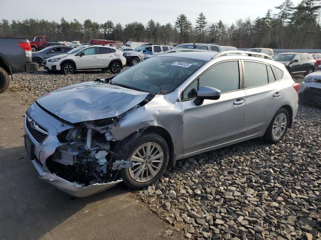 4S3GTAD60J3751173 - 2018 SUBARU IMPREZA PREMIUM PLUS SILVER photo 1