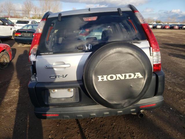 JHLRD78555C804498 - 2005 HONDA CR-V LX SILVER photo 6