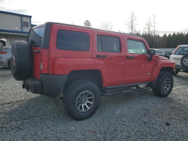 5GTDN13E878246847 - 2007 HUMMER H3 RED photo 3