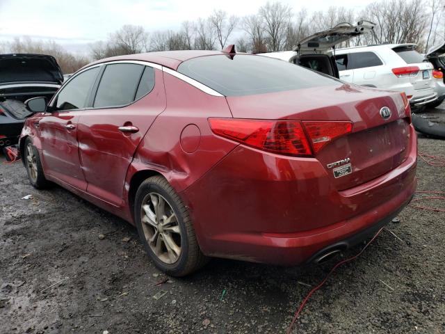 5XXGM4A72DG204373 - 2013 KIA OPTIMA LX RED photo 2