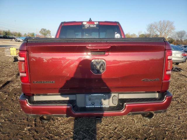 1C6SRFJT1KN698321 - 2019 RAM 1500 LARAMIE BURGUNDY photo 6