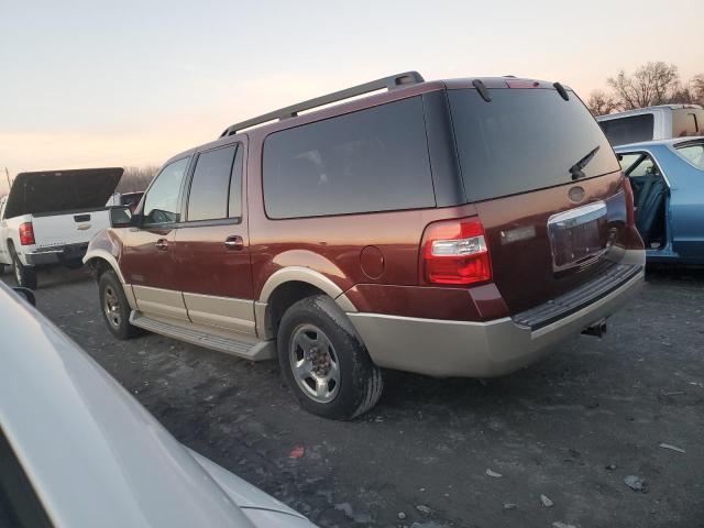 1FMFK18587LA96202 - 2007 FORD EXPEDITION EL EDDIE BAUER MAROON photo 2