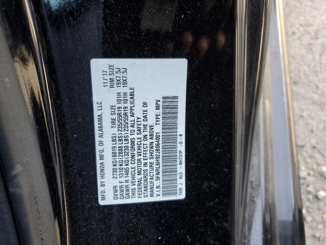 5FNRL6H92JB064001 - 2018 HONDA ODYSSEY ELITE Negro foto 13