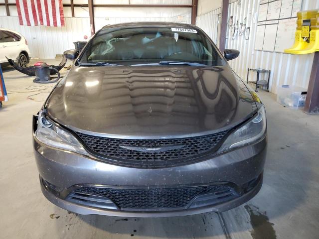 1C3CCCBG9FN672803 - 2015 CHRYSLER 200 S CHARCOAL photo 5