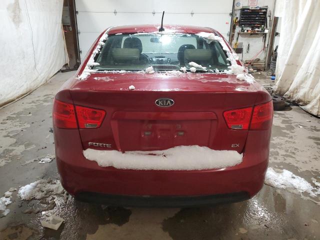 KNAFU4A20B5358689 - 2011 KIA FORTE EX BURGUNDY photo 6