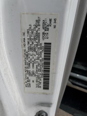 5TBRT34114S451565 - 2004 TOYOTA TUNDRA ACCESS CAB SR5 WHITE photo 13