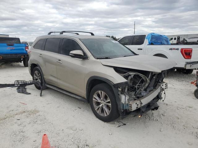 5TDKKRFH2FS062235 - 2015 TOYOTA HIGHLANDER XLE GRAY photo 4