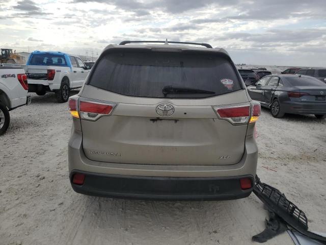 5TDKKRFH2FS062235 - 2015 TOYOTA HIGHLANDER XLE GRAY photo 6