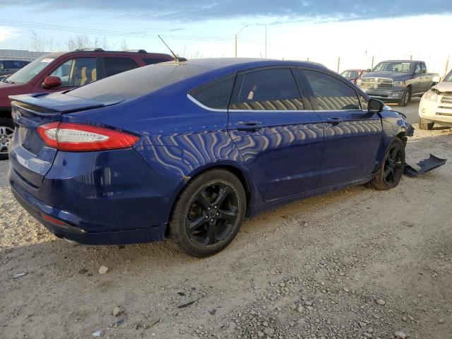 3FA6P0H78GR242042 - 2016 FORD FUSION SE BLUE photo 3