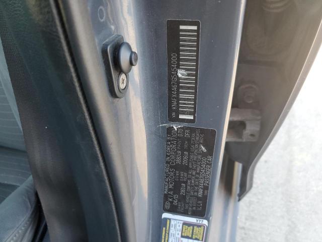 KNAFX4A67G5454000 - 2016 KIA FORTE LX GRAY photo 12