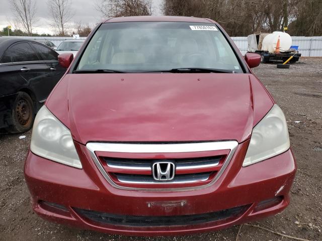 5FNRL38466B512864 - 2006 HONDA ODYSSEY EX RED photo 5