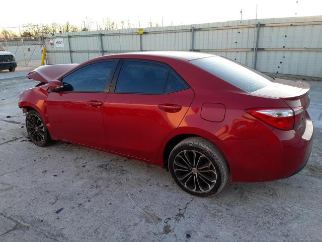 2T1BURHEXFC325450 - 2015 TOYOTA COROLLA L RED photo 2