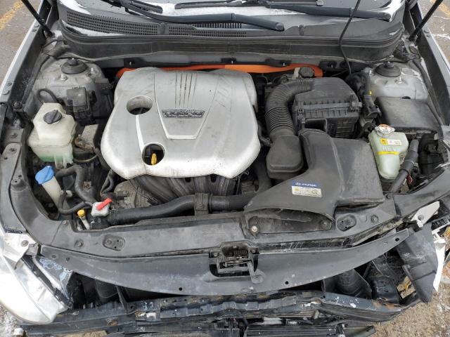 KMHEC4A48DA080830 - 2013 HYUNDAI SONATA HYBRID SILVER photo 11