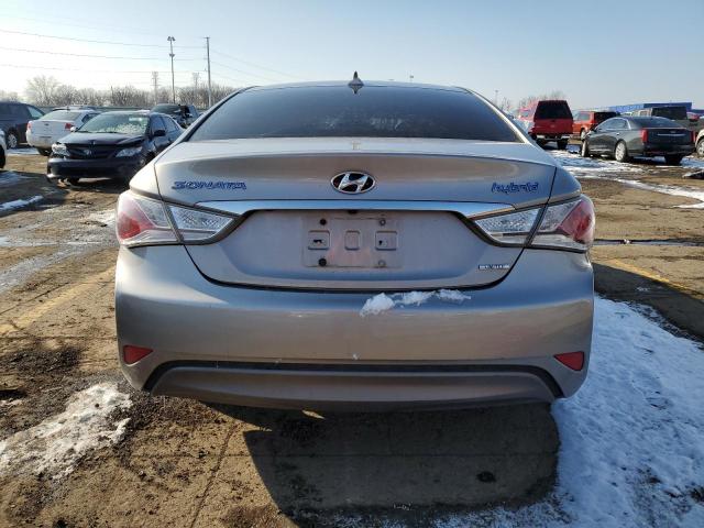 KMHEC4A48DA080830 - 2013 HYUNDAI SONATA HYBRID SILVER photo 6