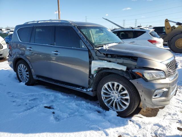 JN8AZ2NE0H9155878 - 2017 INFINITI QX80 BASE GRAY photo 4