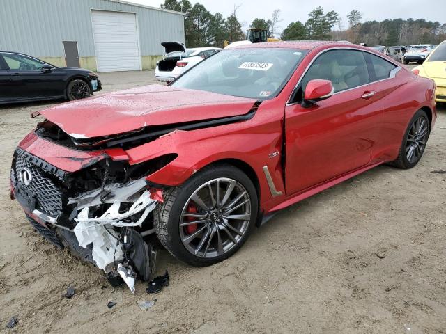 JN1FV7EL0HM701426 - 2017 INFINITI Q60 RED SPORT 400 RED photo 1