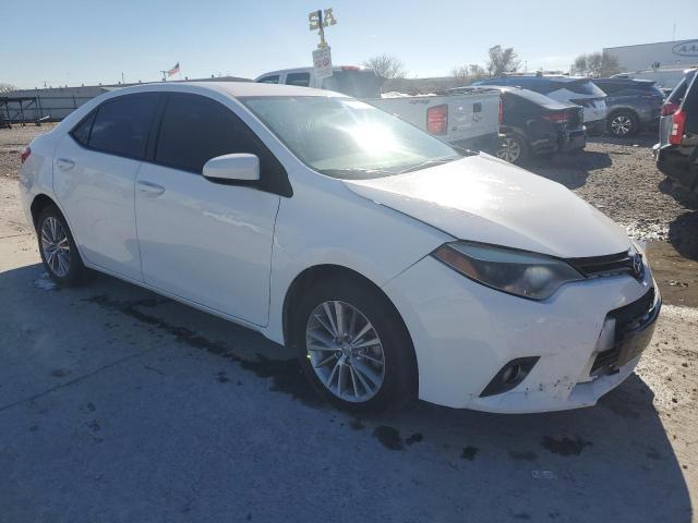 5YFBURHE2FP345563 - 2015 TOYOTA COROLLA L WHITE photo 4