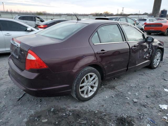 3FAHP0JA1CR263050 - 2012 FORD FUSION SEL PURPLE photo 3